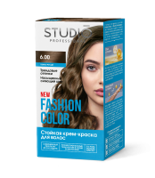 6.00 Стойкая крем-краска для волос Темно-русый FASHION COLOR Studio Professional