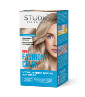 9.1 Стойкая крем-краска для волос Пепельный светло-русый FASHION COLOR Studio Professional