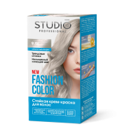 9.16 FASHION COLOR Studio Professional тұрақты күміс аққұба шашқа арналған кремді бояу