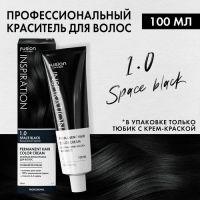 1.0 Стойкая крем-краска для волос Space Black CONCEPT FUSION Черный