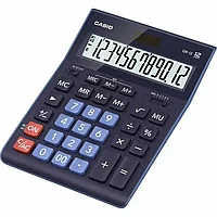 Калькулятор 12 разрядов, 34,5 x 210 x 155мм, синий CASIO GR-12-BU-W-EP