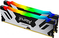 Kingston ОЗУ Kingston Fury Renegade Silver RGB, 48Gb (2x24Gb), DIMM DDR5, 6400Mt/s, CL32, KF564C32RSAK2-48