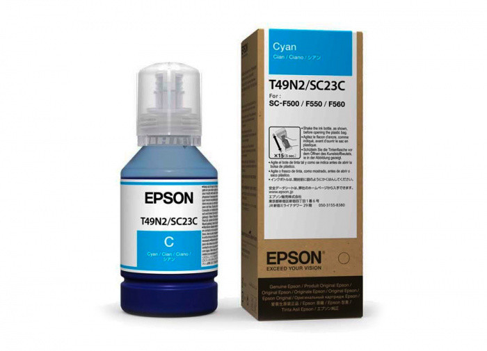 Epson Контейнер с голубыми чернилами Epson C13T49N200 для SC-F500 - фото 1 - id-p110031521