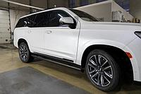 Установка выдвижных электропорогов ATS на Cadillac Escalade V