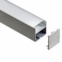 Алюминиевый накладной профиль 50*50 мм для светодиодной ленты