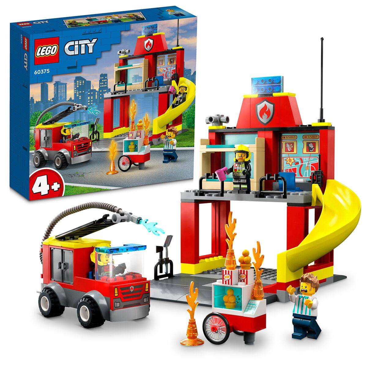 Конструктор LEGO City Пожарная часть и пожарная машина 60375 - фото 1 - id-p116414604