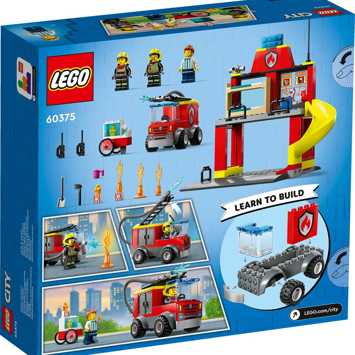 Конструктор LEGO City Пожарная часть и пожарная машина 60375 - фото 7 - id-p116414604