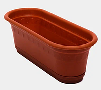 Горшок Колывань- кактусница ф31см с поддоном (терракот) С182