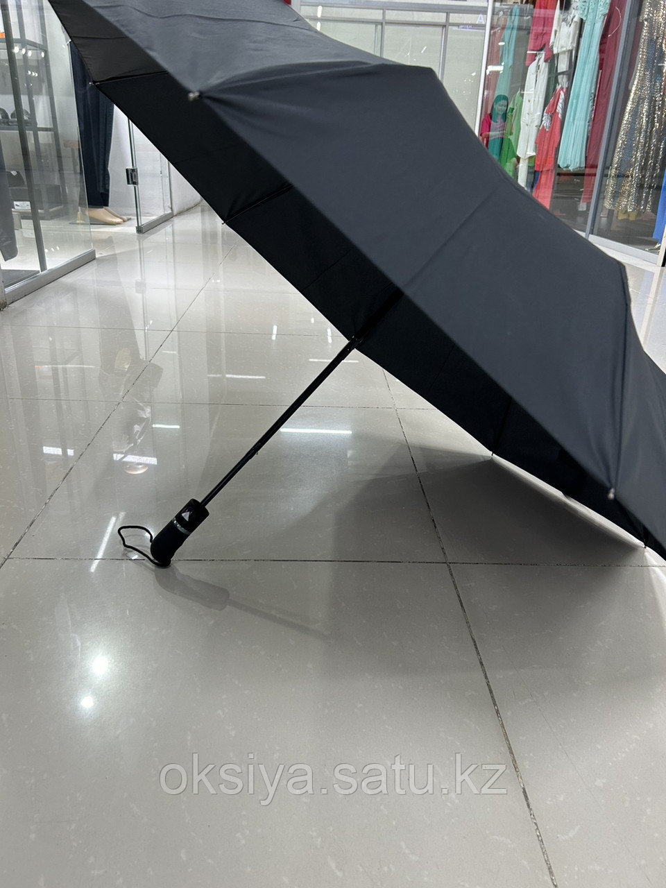 Зонт полуавтомат черный - фото 6 - id-p116415755