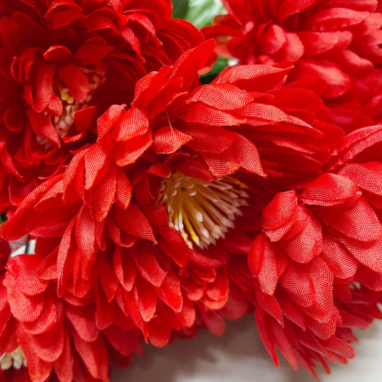 Искусственные цветы букет георгины 40 см красные - фото 5 - id-p116418658