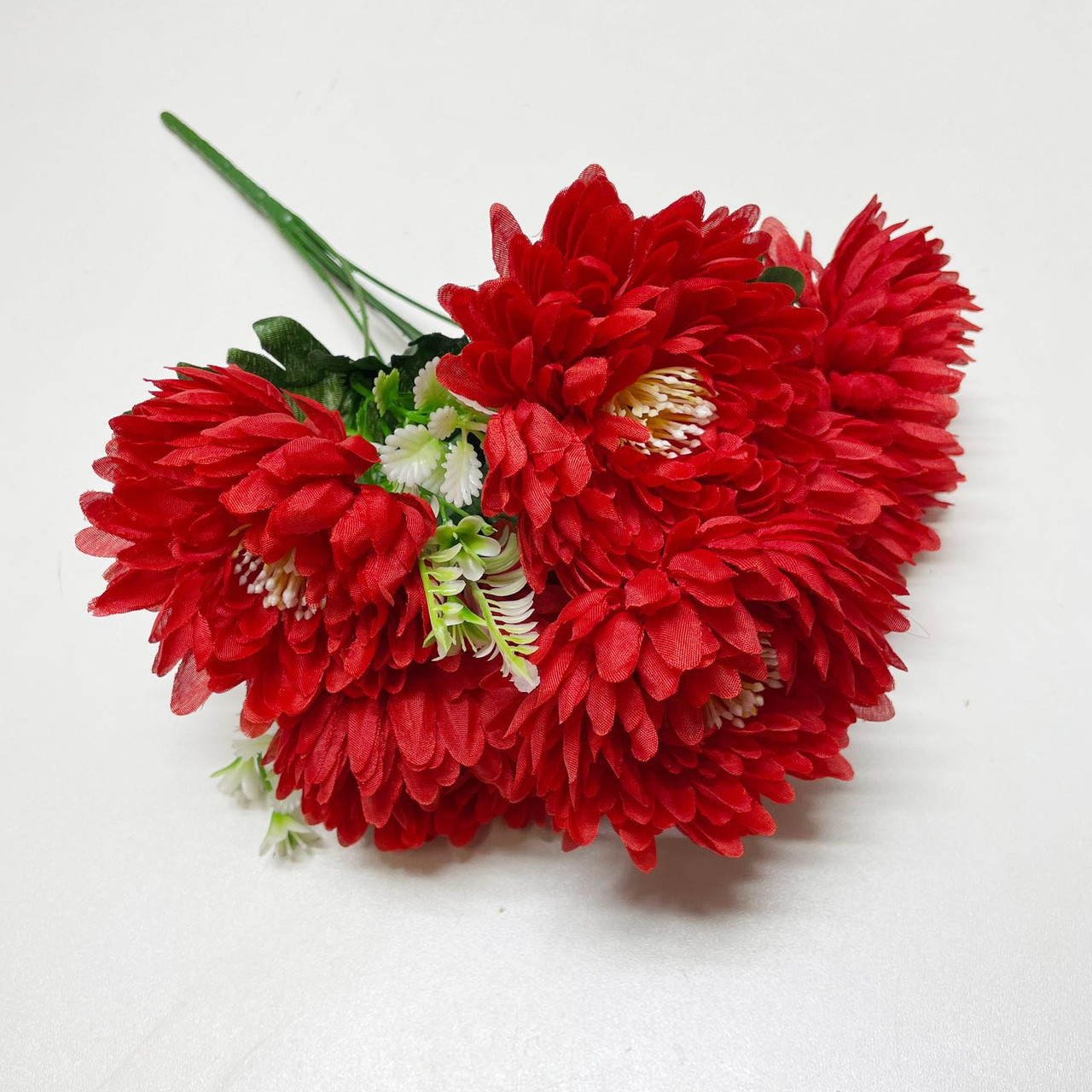 Искусственные цветы букет георгины 40 см красные - фото 2 - id-p116418658