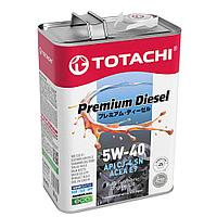Дизельное синтетическое моторное масло TOTACHI PREMIUM DIESEL FULLY SYNTHETIC CJ-4/SN 5W-40 4л