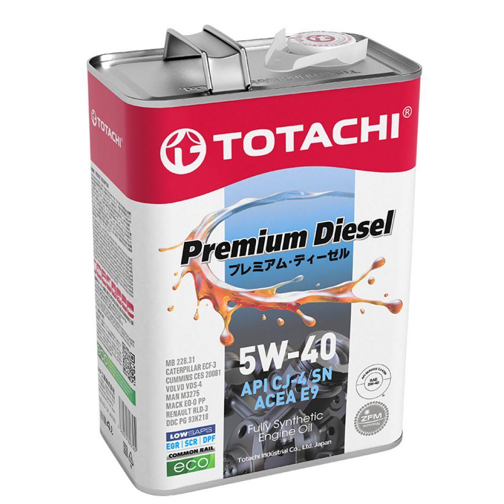 Дизельное синтетическое моторное масло TOTACHI PREMIUM DIESEL FULLY SYNTHETIC CJ-4/SN 5W-40 4л - фото 1 - id-p116418683