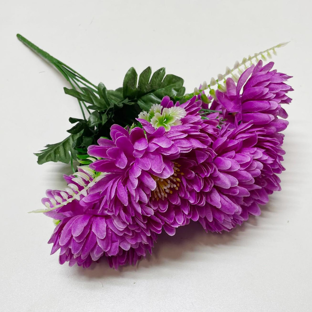 Искусственные цветы букет георгины 40 см фиолетовый - фото 2 - id-p116418691