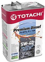 Дизельное синтетическое моторное масло TOTACHI PREMIUM DIESEL FULLY SYNTHETIC CJ-4/SN 5W-40 6л