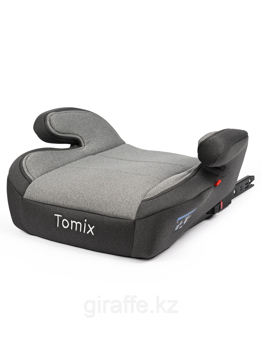 Автокресло бустер Tomix Rider isofix серый