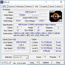 AMD Ryzen 5 3400GE, фото 2