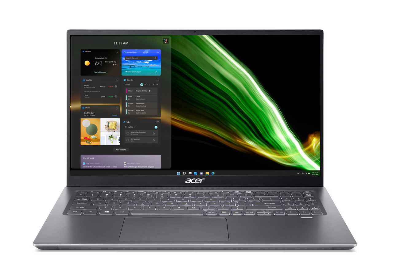 Ноутбук Acer Swift X SFX16-51G 16.1" Core i7-11390H/16Gb/1Tb SSD/RTX3050Ti/Win11Home (NX.AYLER.001)