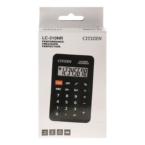 Калькулятор карманный CITIZEN LC310NR (114х69 мм), 8 разрядов, питание от батарейки, LC-310NR - фото 2 - id-p116420287