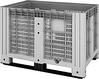 Пластиковый контейнер iBox 1200х1000 перфорированный на полозьях