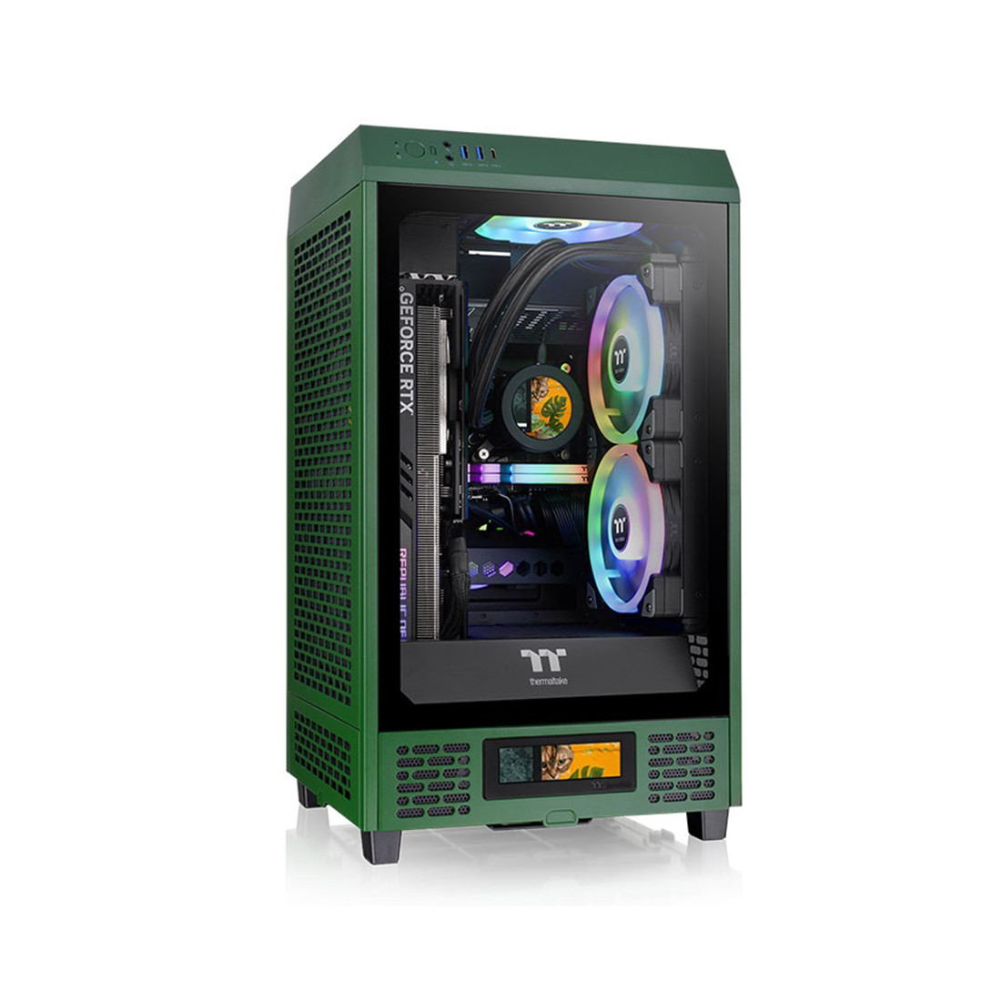 Компьютерный корпус Thermaltake The Tower 200 Racing Green без Б/П 2-021218 CA-1X9-00SCWN-00