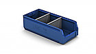 Складской лоток 300х225х150мм контейнер полочный пластиковый, ящик для хранения, стеллажная система -этажерка, фото 5