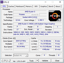 AMD Ryzen 5 Pro 3400G OEM, фото 5