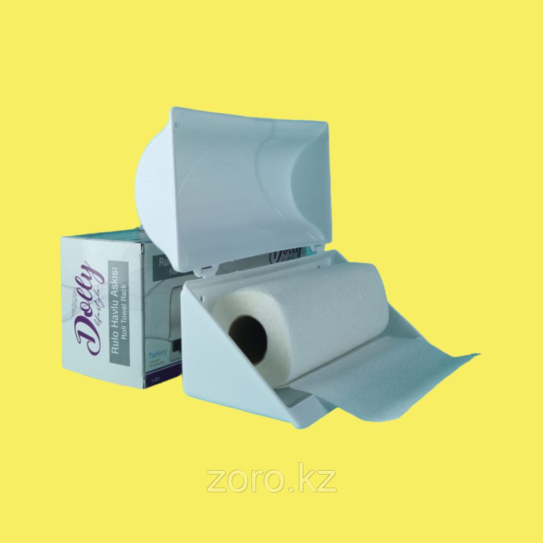 Диспенсер для рулонных полотенец, пластик, белый. Y-001., фото 1