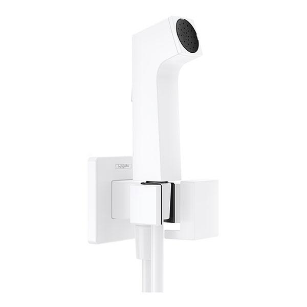 Гигиенический душ с держателем и шлангом Hansgrohe 29231700 1250, белый - фото 1 - id-p116421619