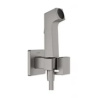 Гигиенический душ с держателем и шлангом Hansgrohe 29233340  1250, для смешанной воды, шлиф.черн.хром