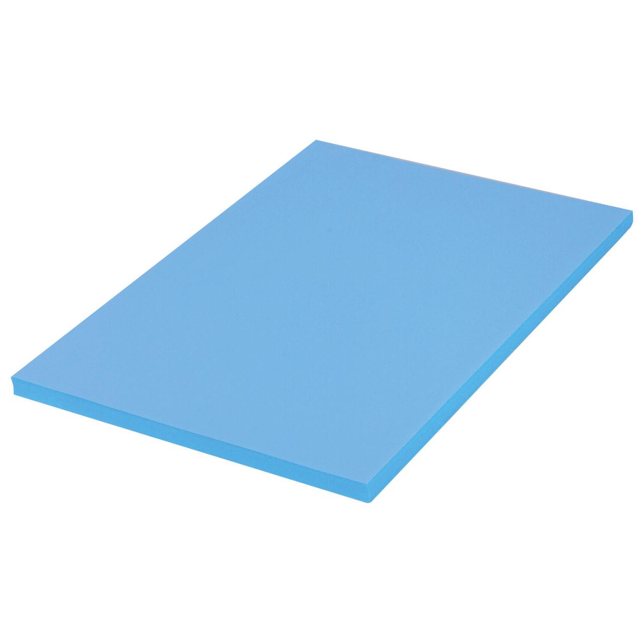 Бумага цветная BRAUBERG, А4, 80 г/м2, 100 л., медиум, синяя, для офисной техники - фото 2 - id-p116425153