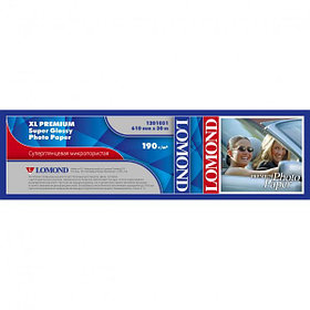 Бумага рулонная для плоттера 190г/m2, 610mm*30m*50.8mm Super Glossy Photo Paper L1201031