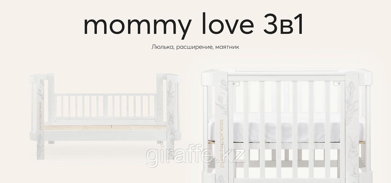 Кроватка-трансформер MOMMY LOVE 3в1 (люлька с расширением) белый - фото 3 - id-p116427526