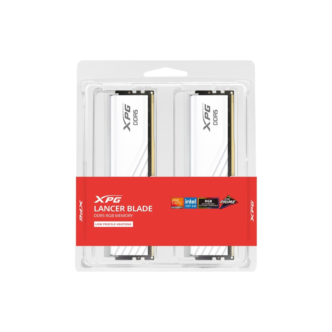 Комплект модулей памяти ADATA XPG Lancer Blade RGB AX5U6400C3216G-DTLABRWH DDR5 32GB (Kit 2x16)GB - фото 3 - id-p116413375