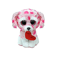 TY: Мягкая игрушка Beanie Boo's, собачка Рори, 15 см, розовый