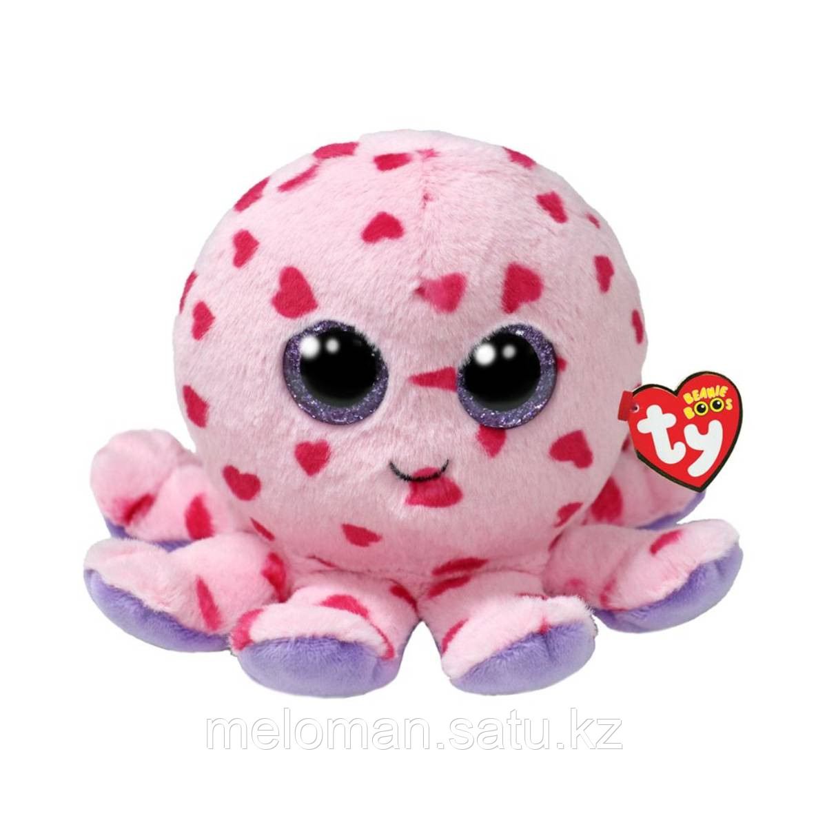 TY: Мягкая игрушка Beanie Boo's, осьминог Бабблес, 15 см, розовый - фото 1 - id-p116427995