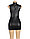 Кожаное платье с кружевом на груди (+ стринги, XL-2XL), фото 8