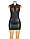 Кожаное платье с кружевом на груди (+ стринги, 3XL-4XL), фото 8