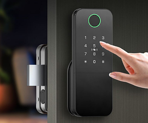 Накладной биометрический замок для калиток и дверей