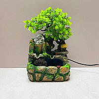 Фонтан водопад настольный 18х30 см с домиком