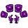 Набор спортивной защиты Sports Helmet фиолетовый, фото 2