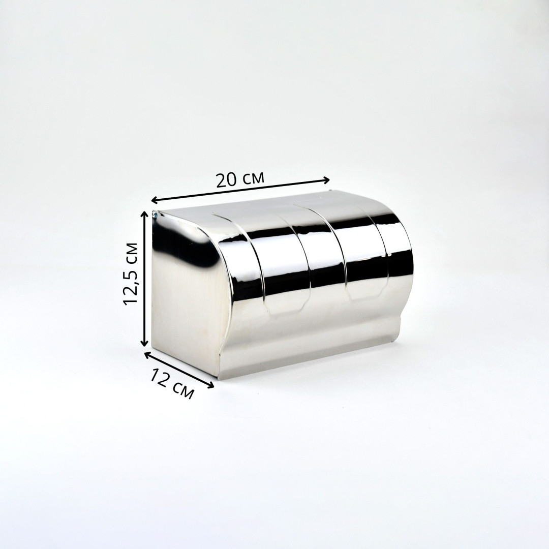 GL090 Бумагодержатель для бумажных полотенец, горизонтальный, хром - фото 2 - id-p116265751