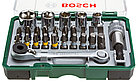 Bosch Набор бит и торцевых головок с ключом-трещоткой (27 предметов), фото 3