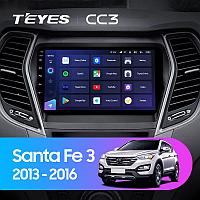 Автомагнитола Teyes CC3 6GB/128GB для Hyundai Santa Fe 3 2013-2016