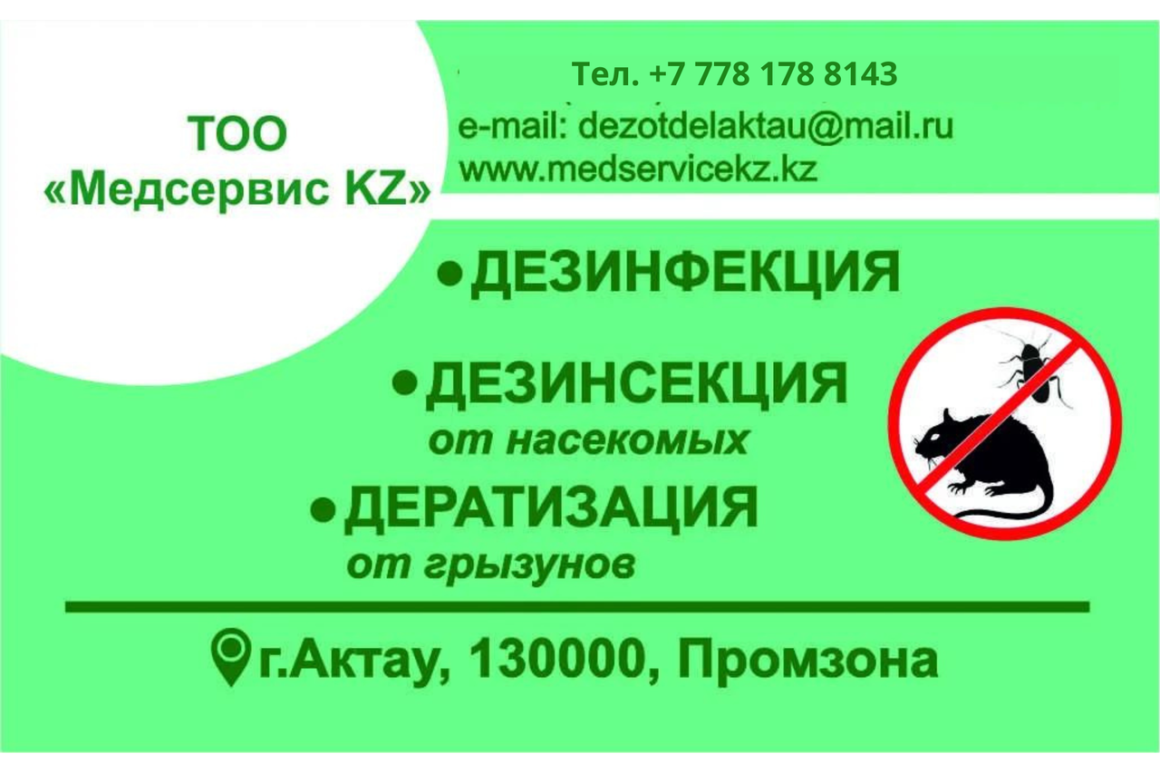 Обработка от грызунов в Актау, фото 1