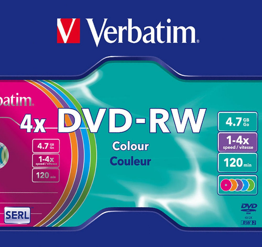 DVD-RW  4X 4.7GB Verbatim