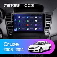 Автомагнитола Teyes CC3 6GB/128GB для Chevrolet Cruze 2008-2014