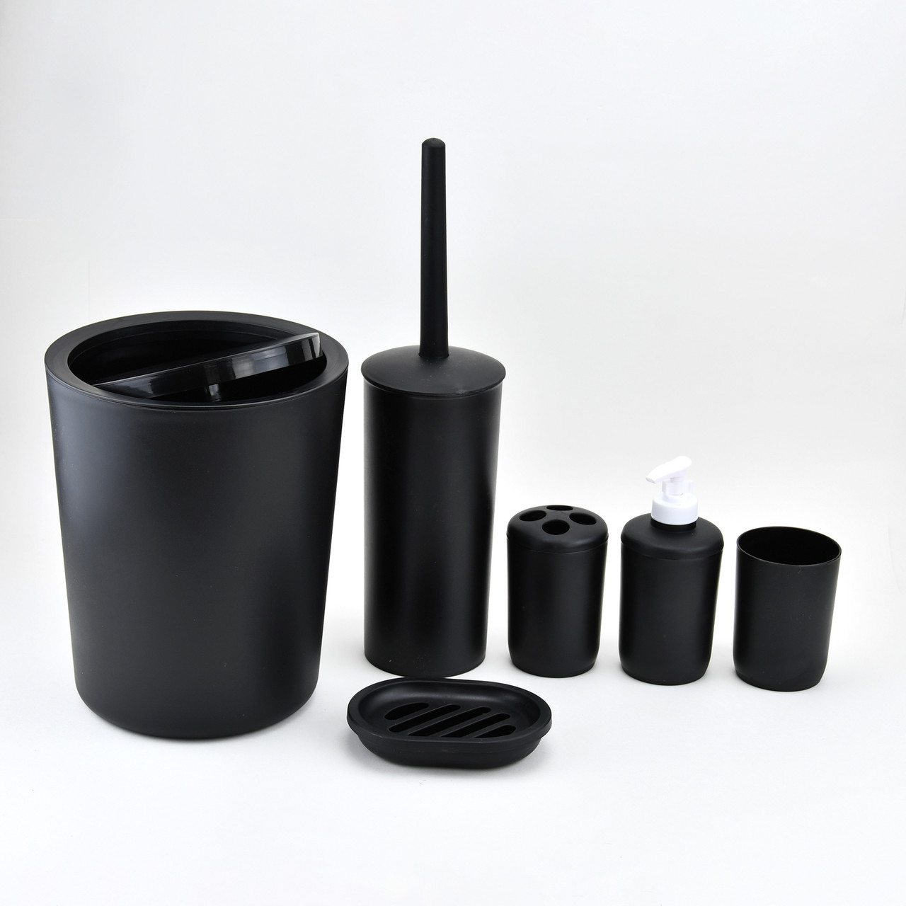 Z129208B Пластиковый набор (6 предметов) черный