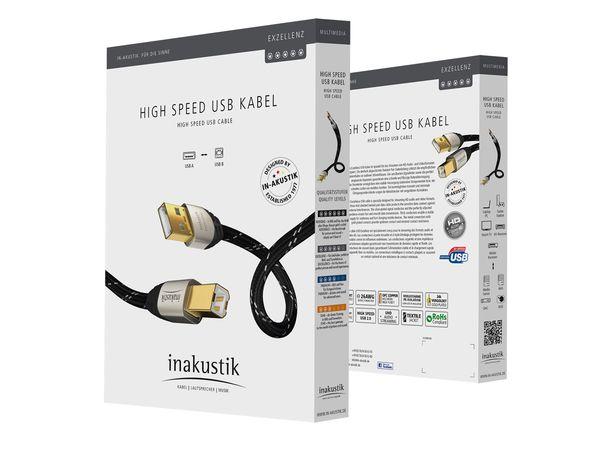 in-akustik GmbH and Co. Inakustik Кабель Exzellenz High Speed USB 2.0 A > B 1,5m EAN:4001985514472