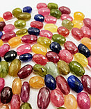 Рубин, синий, зеленый и жёлтый сапфир, граненые, 12×8мм, фото 4